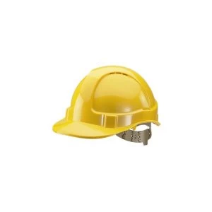 Image of BBrand Comfort Vented Safety Helmet Yellow