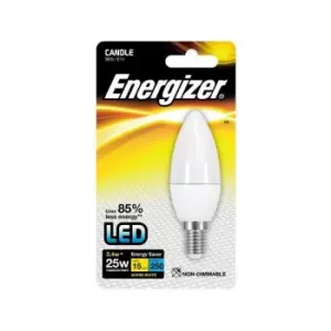 Image of Energizer E14 Warm White Blister Pack Candle 3.3w 250lm - S8698