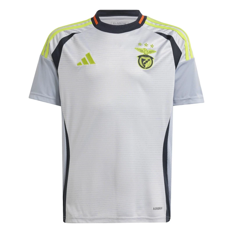 Image of adidas Benfica Third Shirt 2024 2025 Juniors - Grey Grey 7 - 8 Years