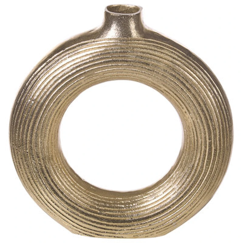 Image of Beliani Decorative Vase Comal Metal 40 Cm Gold