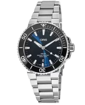 Image of Oris Aquis Date 41mm Blue Dial Automatic Steel Mens Watch 01 733 7766 4135-07 8 22 05PEB 01 733 7766 4135-07 8 22 05PEB