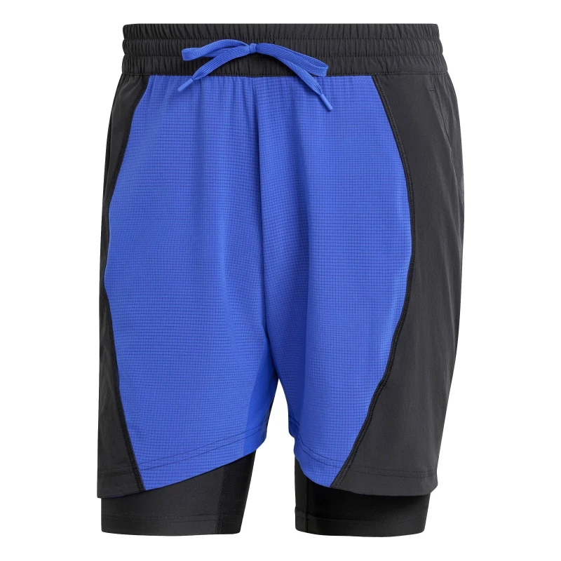 Image of adidas Tennis Shorts and Inner Shorts Set Mens - Black S