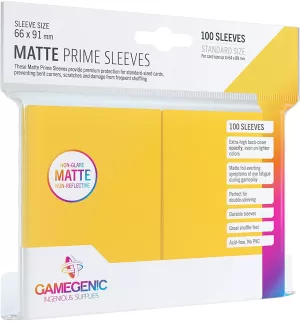 Image of Gamegenic Prime 100 Sleeves Yellow