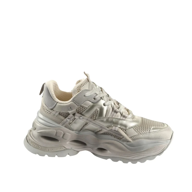 Image of Buffalo Womens Trainers Buffalo Triplet Hollow Vintage Beige Female 39