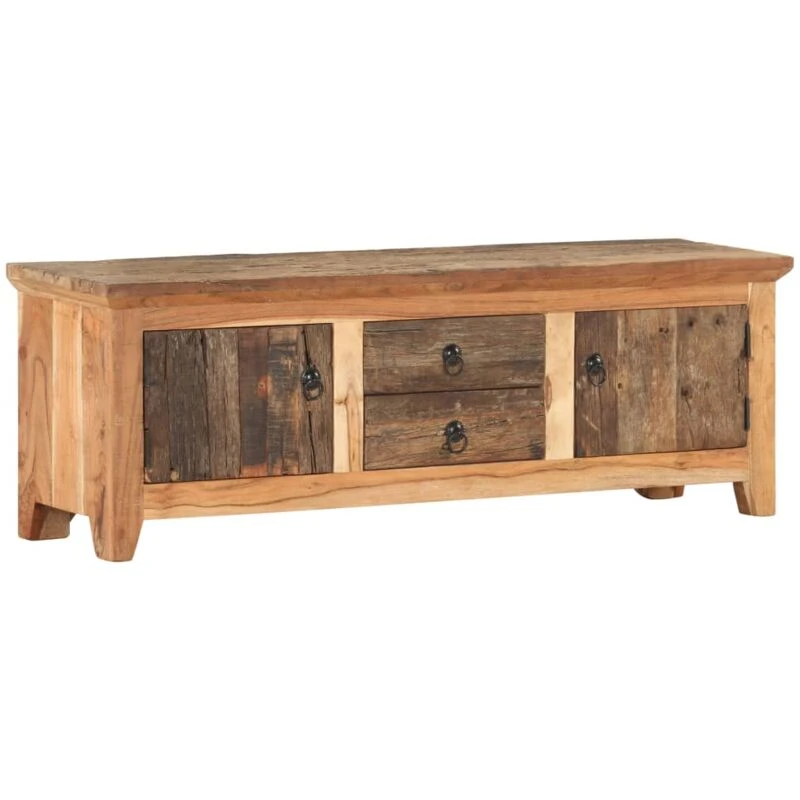 Image of VIDAXL Vidaxl - tv Cabinet 120x30x40cm Solid Acacia Wood and Reclaimed Wood 8720286110782