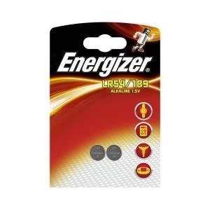 Image of Energizer LR54189 Alkaline Button Cell 1.5V Pack of 2 623058