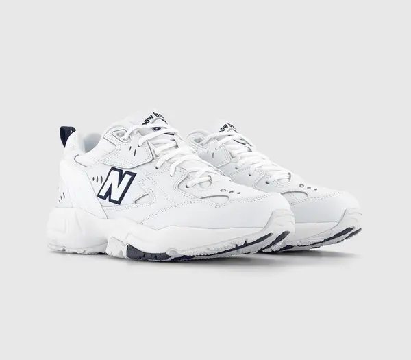 Image of New Balance White With Navy Mx608v1 Trainers White Female 8 186169UK