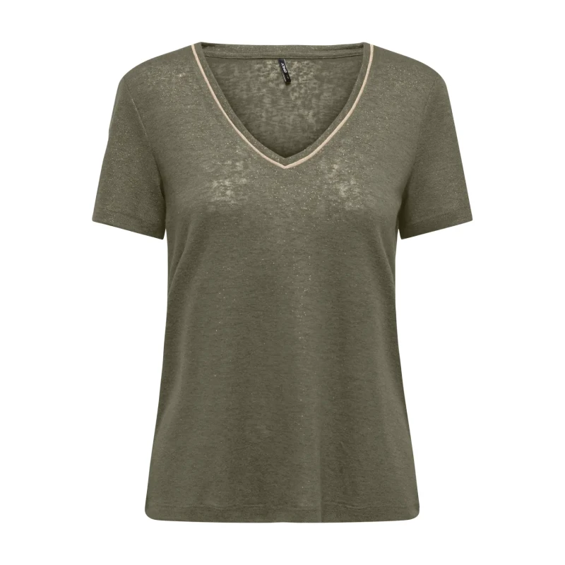 Image of Only Womens v-neck blouse Only Onldorit Shine Jrs Vert Female S
