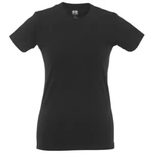 Image of Russell Ladies/Womens Slim Short Sleeve T-Shirt (XL) (Black)