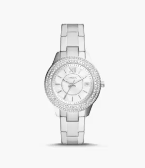 Image of Fossil Women Stella Three-Hand Date Stainless Steel Watch