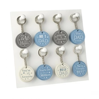 Image of Dad Key Ring Set By Heaven Sends