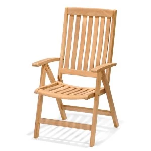 Image of Robert Dyas FSC Kensington Teak Folding Armchair with High Back
