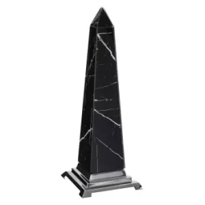 Image of Premier Housewares Renata Large Sculpture in Printed Glass with Silver Finish Base