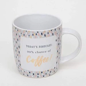 Image of Bellini Stoneware Mug - 99% Chance Of Coffee