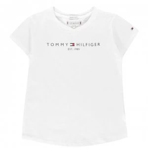Image of Tommy Hilfiger Junior Girls Essential T Shirt - White YBR