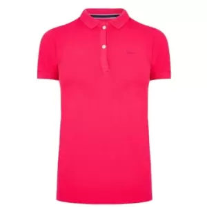 Image of Superdry Polo Shirt Womens - Pink