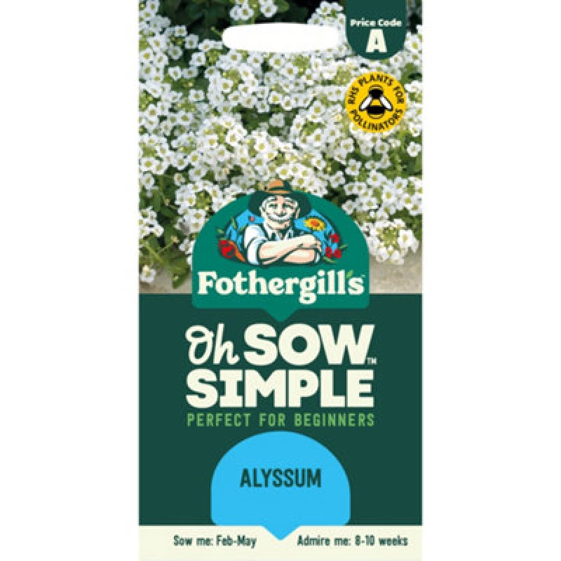 Image of Mr Fothergills Snow Cloth Alyssum Flower Seeds