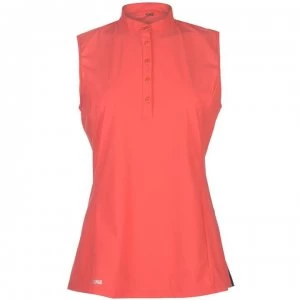 Image of Colmar Donna Sleeveless Polo Ladies - Red