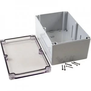 Image of Hammond Electronics 1554VB2GYCL Universal enclosure 240 x 160 x 120 Polycarbonate (PC) Grey, Clear