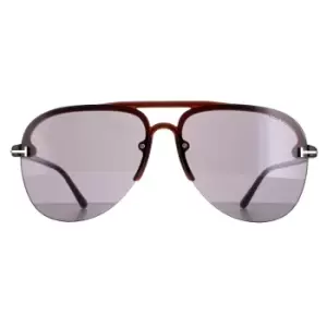 Image of Aviator Shiny Light Brown Smoke Terry 02 FT1004