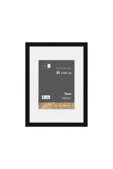 Image of Skava A4 Wooden Picture Frame With 15 x 20cm Mount & Glass Front