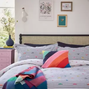 Image of Joules Rainbow Bee Single Duvet Cover Set, Multi