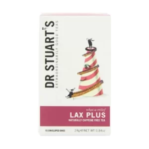 Image of Dr Stuarts Lax Plus Enveloped Tea 15 Bags x 4