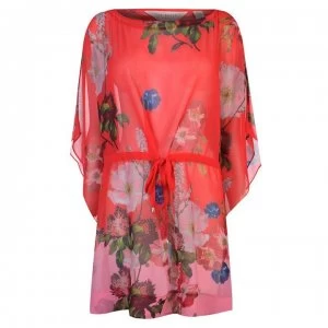 Image of Ted Baker Ted Womens Cover Up Dress In Berry Sundae - RED