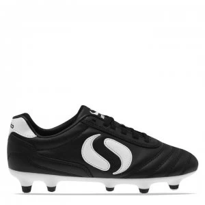 Image of Sondico Strike Soft Ground Childrens Football Boots - Black/White