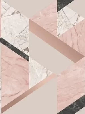 Image of Fine Decor Marblesque Geo Pink