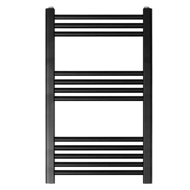 Image of Balterley Straight Heated Towel Rail Radiator, 239W, 500 x 800mm, Anthracite in Grey Grey Unisex
