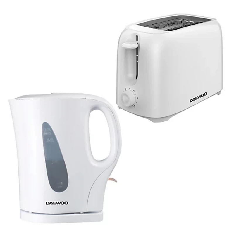 Image of Daewoo SDA2718GE Essentials Kettle and 2 Slice Toaster