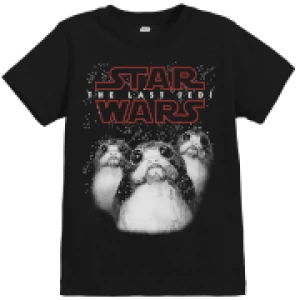 Image of Star Wars The Last Jedi Porgs Kid's Black T-Shirt - 3 - 4 Years - Black