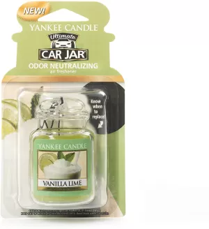 Image of Vanilla Lime (Pack Of 6) Yankee Candle Ultimate Car Jar Air Freshener