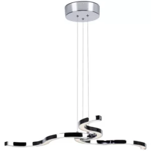 Image of Bezier Integrated Pendant Ceiling Light Light Chrome