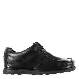 Image of Kangol Waltham Lace Up Junior Shoes - Black