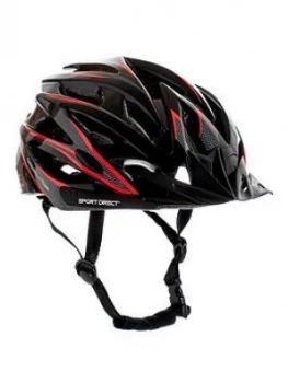 Image of Sport Direct Sport Direct Team Comp Mens 24 Vent Bicycle Helmet 58-61cm, Black/Carbon, Men
