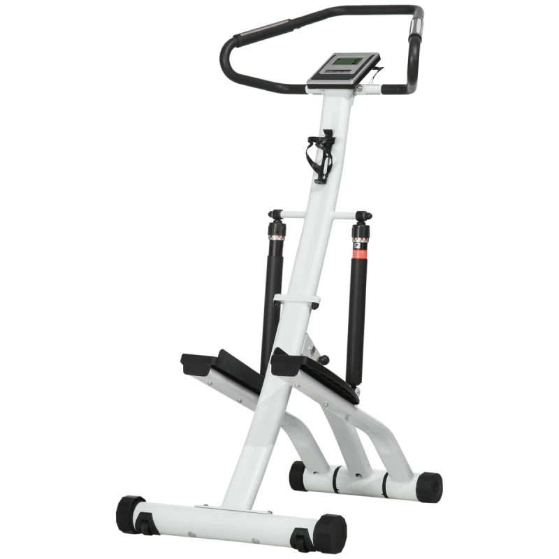 Image of SPORTNOW SPORTNOW Stepper Machine with 12-Level Hydraulic Resistance, LCD Monitor