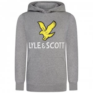 Image of Lyle and Scott Logo OTH Hoodie - Grey G59