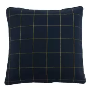 Image of Furn Ellis Windowpane Check Cushion Cover (45 x 45 cm) (Navy)