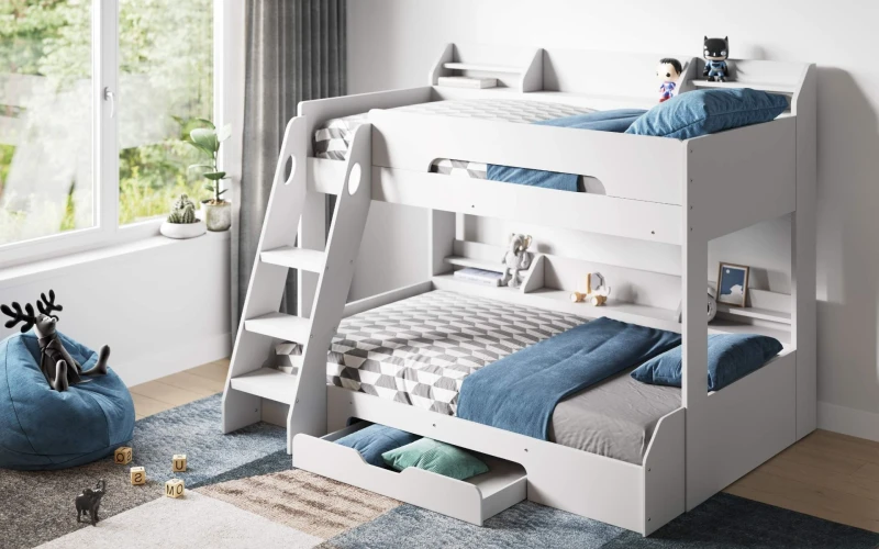 Image of Flick Triple Bunk Bed White