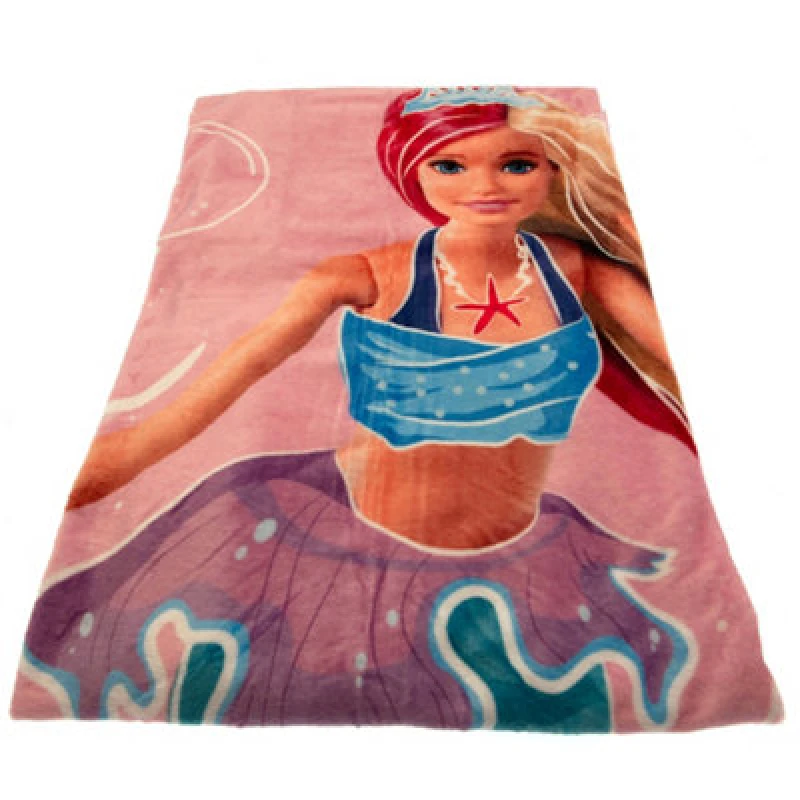 Image of Barbie Premium Coral Fleece Blanket Baby Pink unisex
