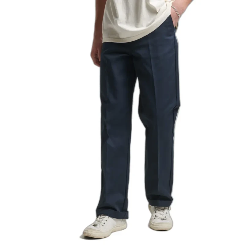 Image of Superdry Straight cut chino Trousers Superdry Bleu Male 28x32