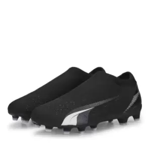 Image of Puma Ultra.3 Firm Ground Football Boots Junior Boys - Black