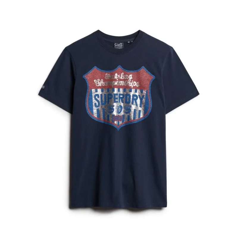 Image of Superdry T-Shirt Superdry Gasoline Workwear Bleu Male M