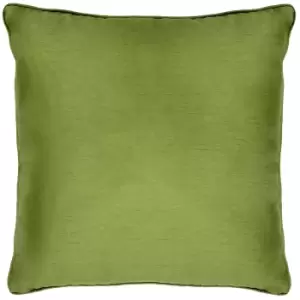 Image of Fiji Faux Silk Cushion Green / 43 x 43cm / Polyester Filled