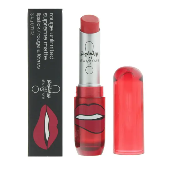 Image of Shu Uemura Rouge Unlimited Supreme Matte Yazbukey Yaz Red Lipstick 3.4g