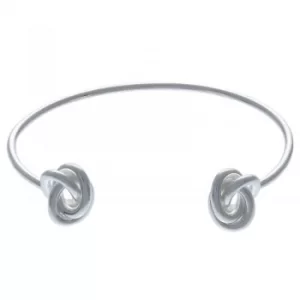 Image of Forget Me Knot Open Ended Silver Bangle