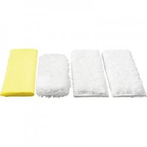 Image of Kaercher 2.863-172.0 Microfibre cloth set (kitchen) 1 Set White, Yellow