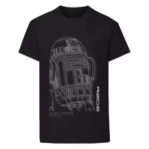 Image of Star Wars Boys R2-D2 T-Shirt (9-11 Years) (Black)